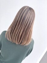 ヘアサロン エフ 渋谷(F)&nbsp;#バレイヤージュ　#ミルクティーベージュ　#アッシュベージュ