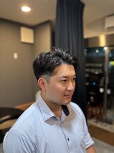 ザ ブライト バーバー(The BRIGHT BARBER) ツーブロ 七三 ニュアンスパーマ