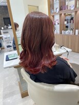 シュヴー 浦安店(CHEVEUX)&nbsp;オレンジピンクグラデーションカラー
