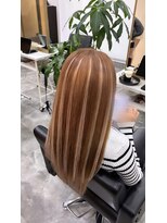 ベル(belle) ブリーチ、オンカラー＋エクステ70枚でギャル！！！！