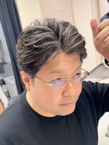 バース 梅田中崎町店(BIRTH)&nbsp;50代40代白髪ぼかしシルバーメッシュバレイヤージュ