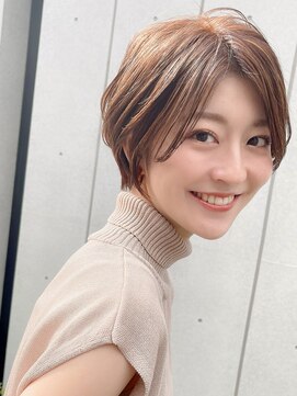 ♪前下がりショートボブハンサムショートカット上手い錦糸町ケア