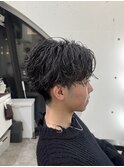緩めツイスパセンターパートパーマ