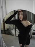 レイヤーカットトリートメントブリーチなしカラーグレージュ