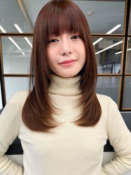 ソア 渋谷(soar) ◎ミディアムレイヤーカット×暖色カラーで春イメチェン