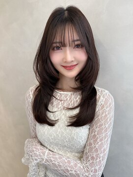 TLUUS 梅田茶屋町店【トゥルーズ】前髪&韓国レイヤー&ボブ&髪質改善【4/4~(予定)】 【TLUUSイメチェン前髪ピンクベージュクールショート】