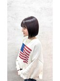 切りっぱなしボブ