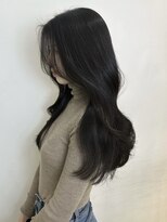 アクシス 栄店(`AXIS)&nbsp;平田/ワンホンレイヤー/ミルクティーブロンド/ダークブルー/栄