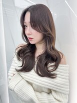 シオン(shion)&nbsp;オリーブカラー透明感カラーウルフレイヤーロング秋色_F20466