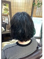 グッドヘアーアンドナフ(good hair & NufF) ボブパーマ 前髪あり
