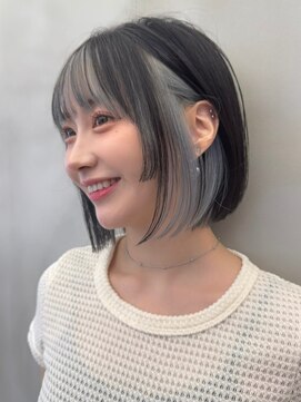 ロンドルーチェ 心斎橋(Lond luce) ナチュラルショート×ミルクブラウン［心斎橋/髪質改善/ボブ］