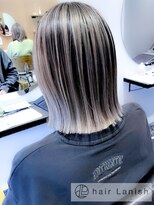 ヘアーラニッシュ 柏たなか店(hair Lanish)&nbsp;バレイヤージュ/20代30代/ミルクティーベージュ