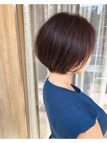 トリート 妙典店(TREAT)&nbsp;丸みショートボブ×ピンクベージュ＿TREAT妙典