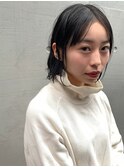 秋冬に大人気！！黒髪ルーズな大人かわいいお洒落ボブ。