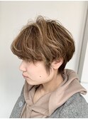 大人かわいい透明感☆セクションカラー×ショートスタイル