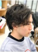 無造作センターパート