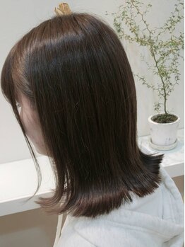 ヘアカミユイ Hair kamiyuiの写真/4席のみの癒し空間◇こだわりのダメージレス施術でお悩みのクセ・うねりを扱いやすく、しなやかに。