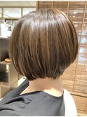 直毛×多毛　浮きやすいえりあしもスッキリボブ