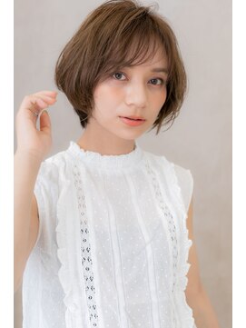 カバーヘア ブリス 大宮西口(COVER HAIR bliss) ココアブラウンxひし形フォルムのアシンメトリーショートZ大宮