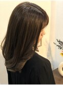 赤み除去！メローライムカラー！ミディアムスタイル！