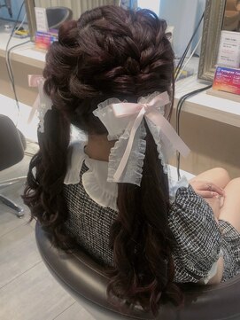 ヘアセットアリエス(aries) もこもこツインテール