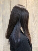 ヘアートゥリース 武蔵小杉店(hair trees) インナーカラーチラ見えのストレートヘア