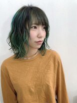 リジョイスヘア(REJOICE hair) 【REJOICE hair】ジェイドグリーン×バレイヤージュ 担当mido