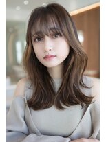 オースティン 錦糸町(AUSTIN) 大人かわいい前髪セシルカットココアブラウンフリンジウェーブ