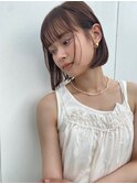 お顔周りまでだわりのボブ