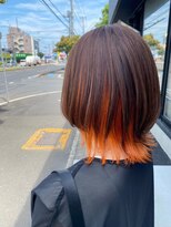 クルー ひたちなか(C.R.E.W)&nbsp;マチルダボブ/ピンクベージュ/インナーグレージュ/ひたちなか