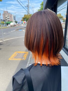 クルー ひたちなか(C.R.E.W) マチルダボブ/ピンクベージュ/インナーグレージュ/ひたちなか