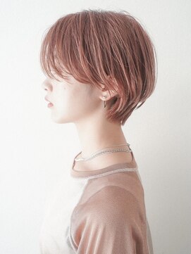 ガーランドツー(Garland 2F) マッシュショート/シースルーバング/ピンクベージュ/池袋