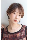 ミルクティーアッシュ#斜めバング#ことりベージュ#メンズライク