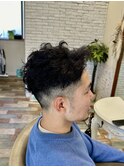 ツーブロックのパーマ