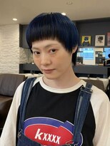 ノラ シンディ(NORA CYNDY)&nbsp;ブルー×ブラック マッシュショートデザイン