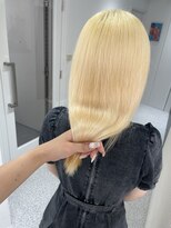 ペレ 渋谷(PELE)&nbsp;h_ デザインカラー/レイヤーカット/ウェットヘア/ベージュ