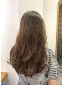 レイヤーカット　ブリーチなし　前髪　こなれミディ　北千住