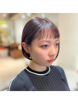 スウド(Swd) ショートバング&マチルダボブ/ちょっと個性的/美髪カラー