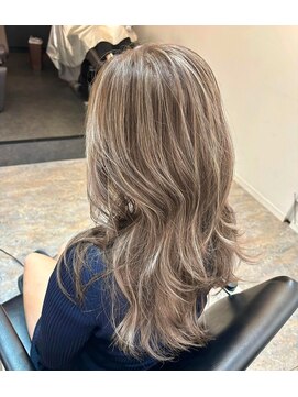 ブレンド 渋谷(BLend) 前髪アンブレラカラーこなれミディイメチェンウェーブパーマ