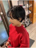大人ショートボブ丸みショートカットマッシュショート前髪あり