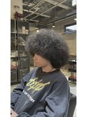 針金アフロスタイル