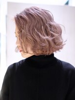 ホワイトブロンド美髪ボブショート_ba361511