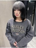 グレーブラックルーツカラー×レイヤー