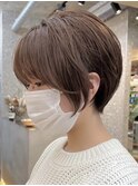 三鷹大人ミディアムボブミディアムパーマ顔周りレイヤーボブ