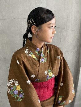 ティティ(TiTi)の写真/《天神/今泉》【夏限定】浴衣の着付け＋ヘアセット￥5500◎プロの着付けで特別な日をより華やかに―＊