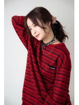 ソース 枚方(SOURCE) 艶髪カラー♪チェリーレッドブラウン