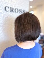 クロス(CROSS) 60代70代 白髪染め/前下がりボブ/ミセスヘア