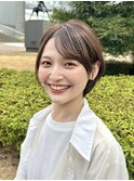  ハイライトショートボブ