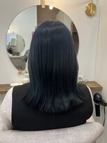 シアエミュー 新越谷店(SHEER emu)&nbsp;ブリーチ1回　ブルーブラック