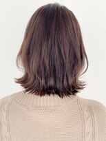トゥーナ 表参道(tona) ミディアムレイヤー、外ハネボブ、グレージュ、脱白髪染め☆